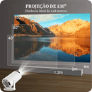 Projetor Portátil VisionMax 4k