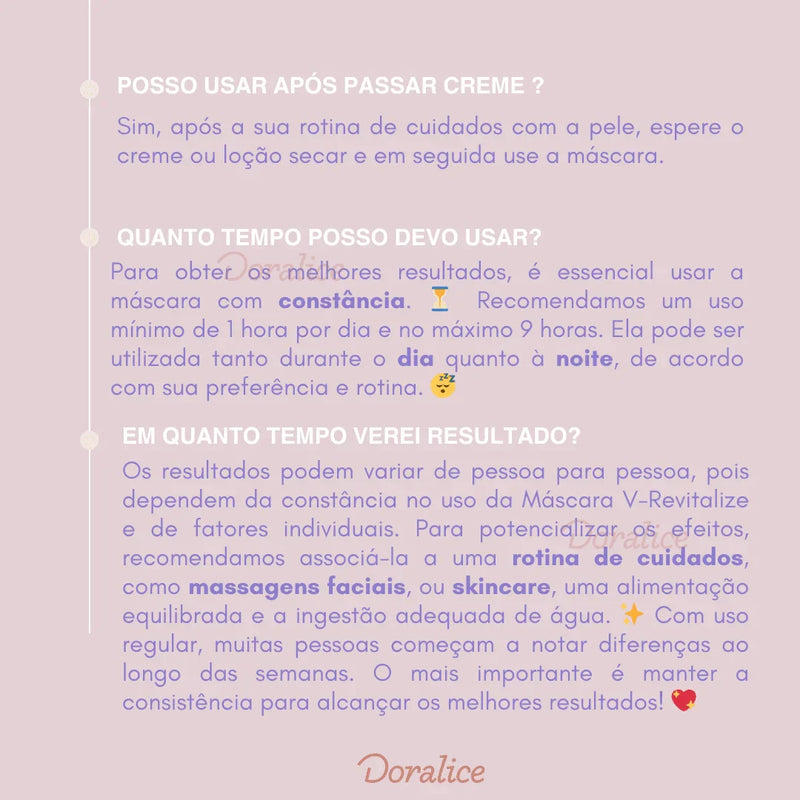 V-Revitalize™ - Máscara de Contorno Facial - Suaviza Rugas, Papada e Modela o Rosto