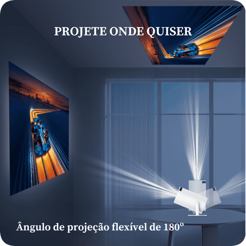 Projetor Portátil VisionMax 4k