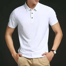 Camisa Polo Masculina Premium em Seda