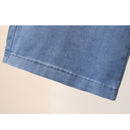 Calça Jeans Em Seda