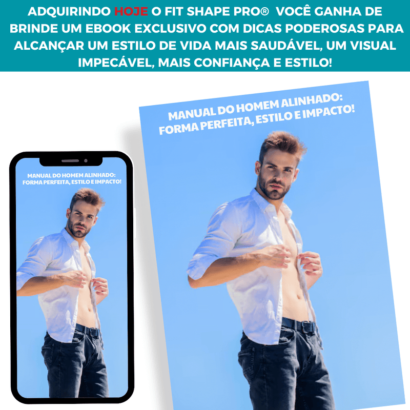 Camisa Masculina de Compressão Ultrafina Fit Shape Pro® + BRINDE EXCLUSIVO