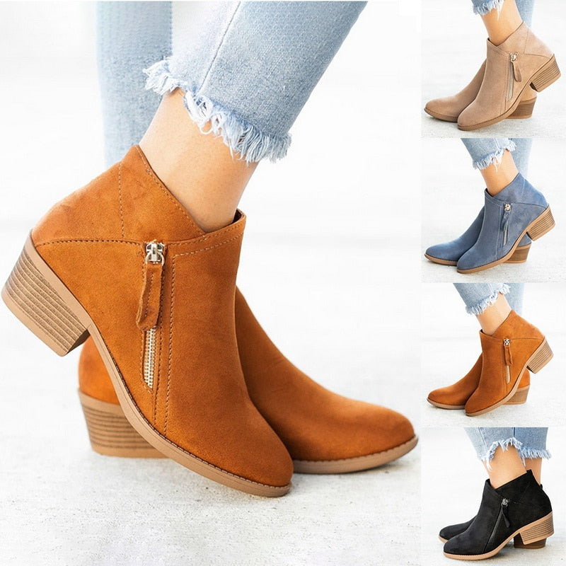 Bota De Inverno Aveludada
