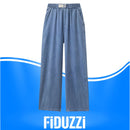 Calça Jeans Em Seda