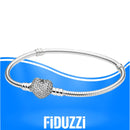 Pulseira Feminina Berloque Banhado a Prata 925