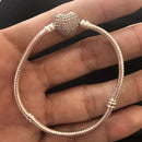 Pulseira Feminina Berloque Banhado a Prata 925