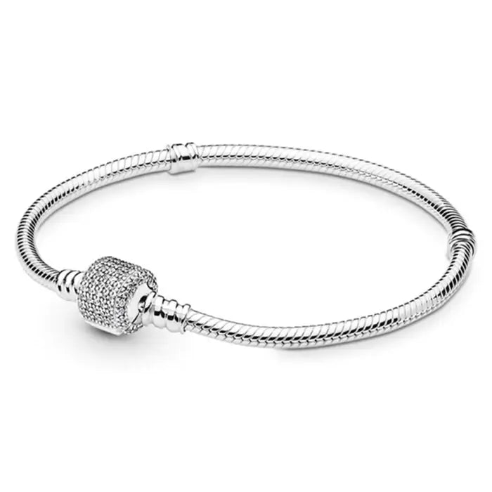 Pulseira Feminina Berloque Banhado a Prata 925