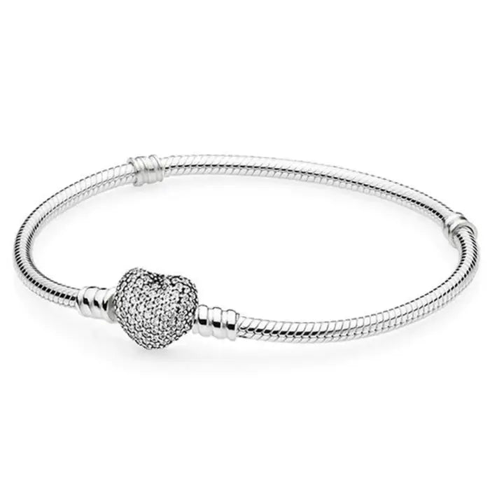 Pulseira Feminina Berloque Banhado a Prata 925
