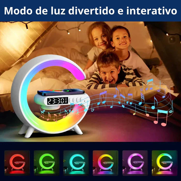 Relógio Digital e Carregador de Celular Sem Fio