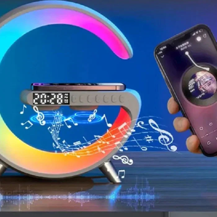 Relógio Digital e Carregador de Celular Sem Fio