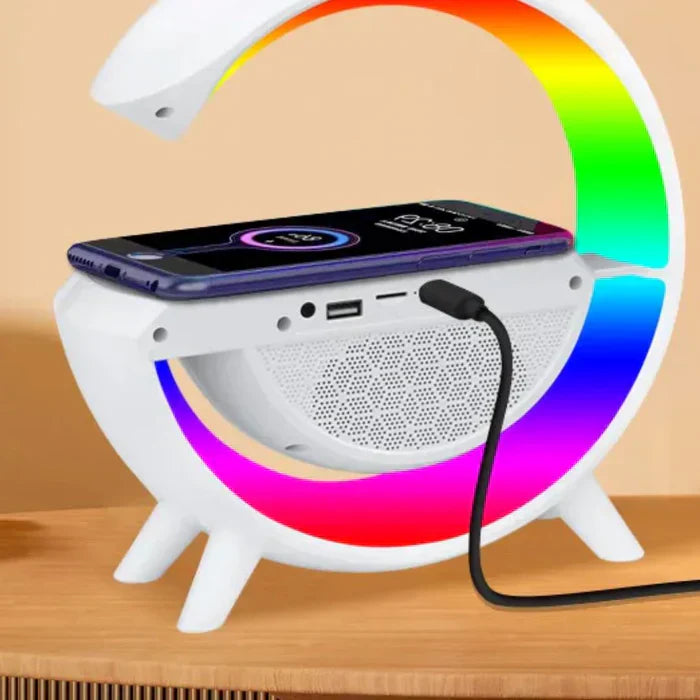 Relógio Digital e Carregador de Celular Sem Fio