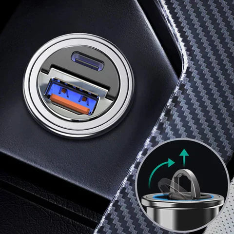 Carregador Automotivo Super Potente e Invisível