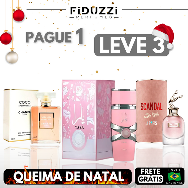 Kit Feminino - Coco Chanel - Yara Lattafa - Scandal | Pague 1 Leve 3 (QUEIMA DE NATAL)